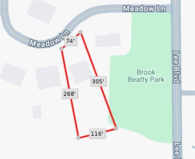 8614 Meadow Ln, Leawood, KS 66206 - map / location of property area