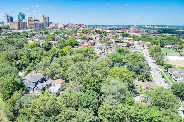521 Tracy Ave, Kansas City, MO 64016 - aerial view of property and surrounding area featuring nearby urban area