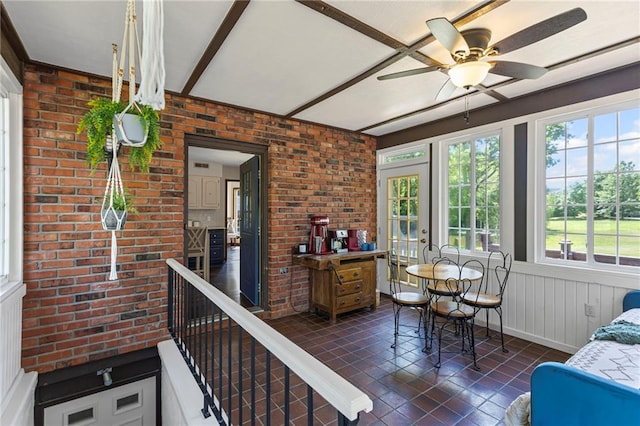 1124 S Locust St, Ottawa, KS 66067 - sunroom / solarium with french doors