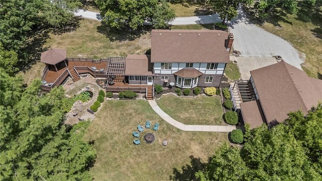 1124 S Locust St, Ottawa, KS 66067 - view from above of property