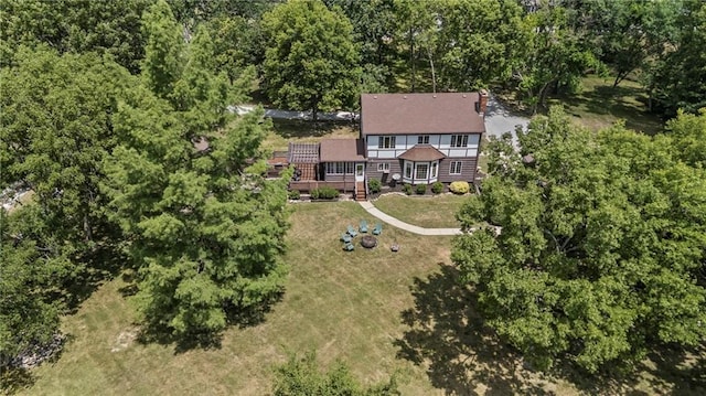 1124 S Locust St, Ottawa, KS 66067 - view from above of property