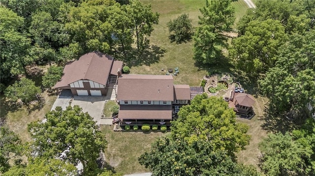 1124 S Locust St, Ottawa, KS 66067 - aerial view of property and surrounding area
