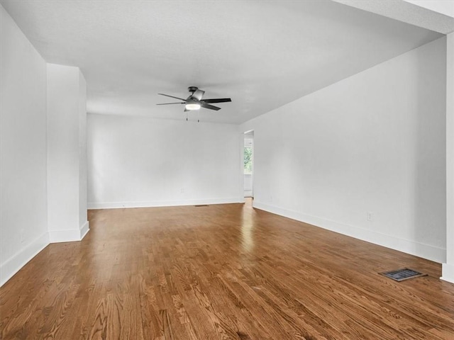 2832 Rushmore Ln, Saint Joseph, MO 64505 - spare room with ceiling fan and wood finished floors