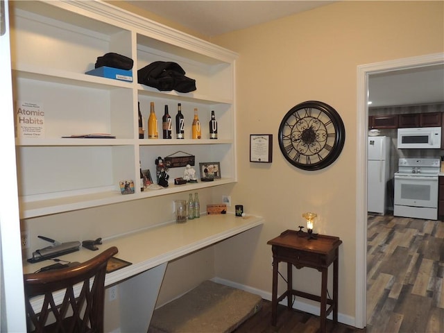 3722 S Bolger Ct, Independence, MO 64055 - office space featuring dark wood-type flooring and baseboards