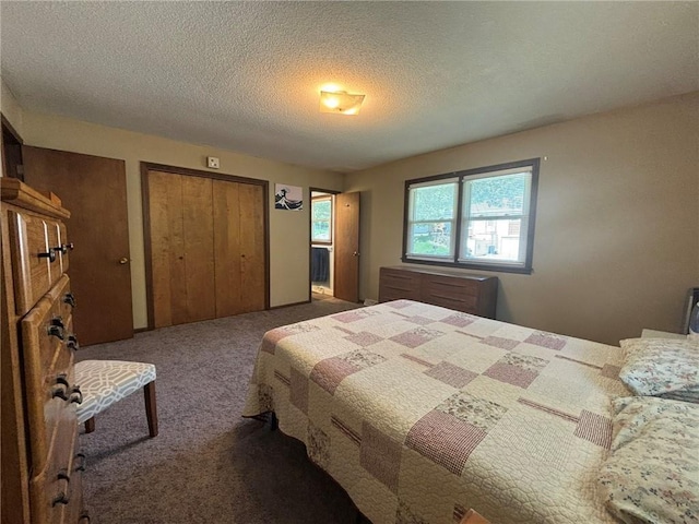 2425 Elephant Trl, Saint Joseph, MO 64506 - carpeted bedroom featuring a textured ceiling and multiple closets