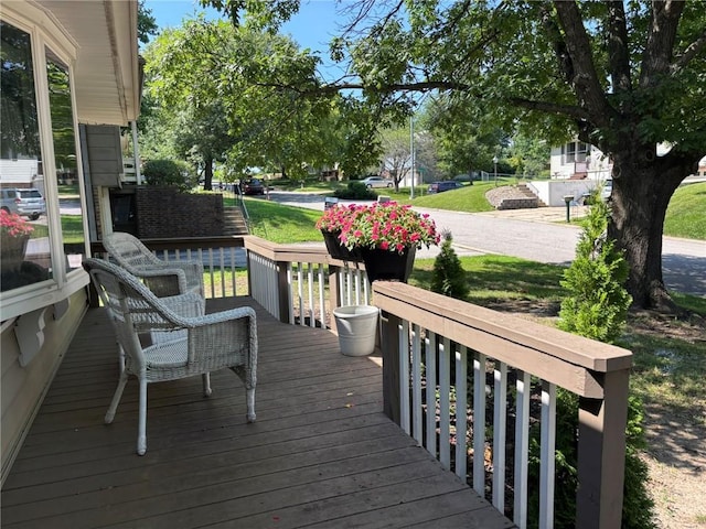2425 Elephant Trl, Saint Joseph, MO 64506 - view of wooden porch