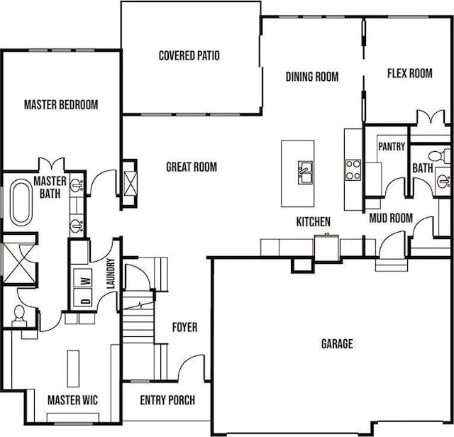 8025 Payne St, Shawnee, KS 66220 - view of floor plan / room layout