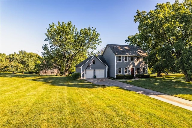 28804 E 116th St, Lees Summit, MO 64086 - view of front of home featuring driveway, a front yard, and an attached garage