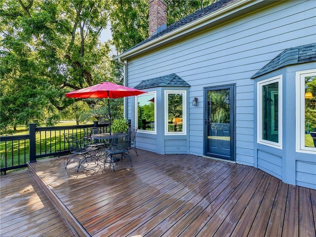 28804 E 116th St, Lees Summit, MO 64086 - deck featuring outdoor dining area