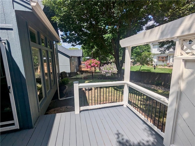22030 W 51st Ter, Shawnee, KS 66226 - view of wooden terrace