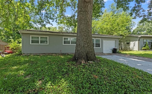 2712 S 52nd St, Kansas City, KS 66106 - ranch-style house featuring concrete driveway and a front yard