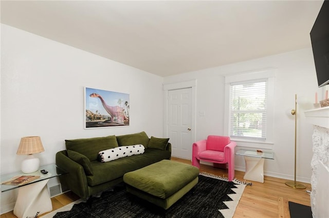 4206 Mission Rd, Kansas City, KS 66103 - living room with wood finished floors and baseboards