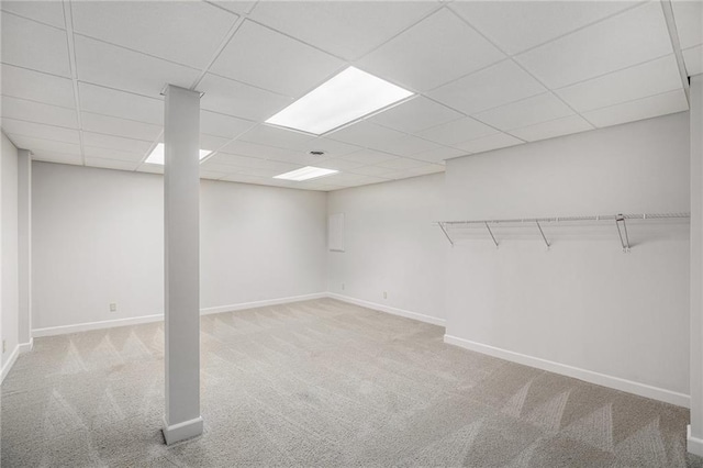 14622 S Garnett St, Olathe, KS 66062 - finished below grade area featuring carpet and a drop ceiling