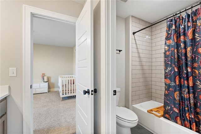 2768 SW 12th Ter, Lees Summit, MO 64081 - full bathroom featuring vanity and shower / bath combination with curtain