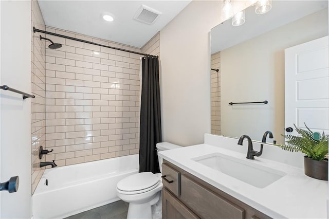 2768 SW 12th Ter, Lees Summit, MO 64081 - bathroom featuring vanity, shower / tub combo, and tile patterned flooring