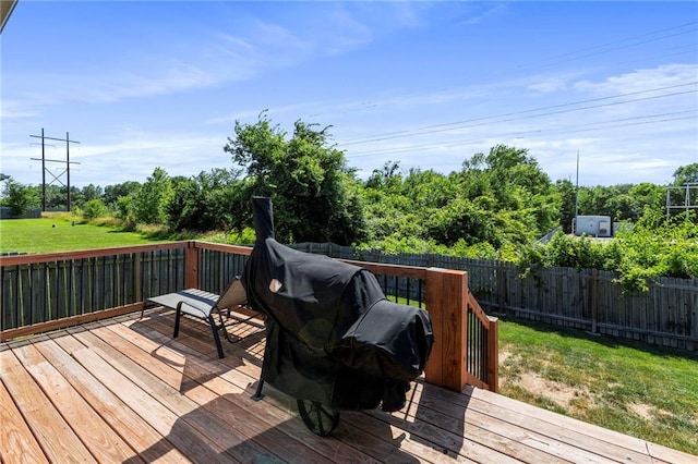 21904 Crystal Ave, Peculiar, MO 64078 - wooden terrace with a fenced backyard