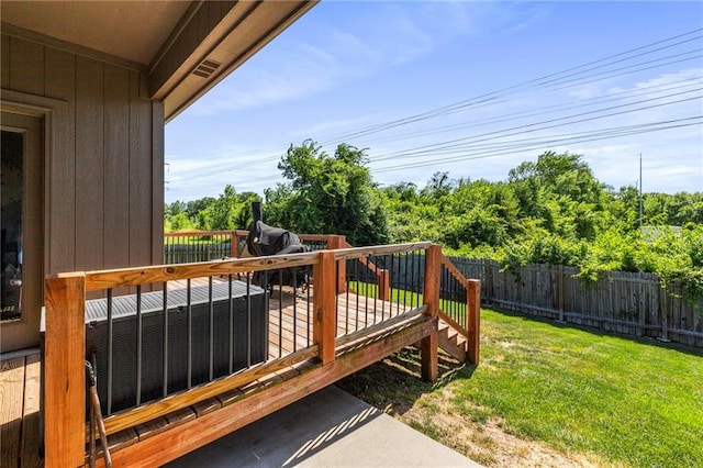 21904 Crystal Ave, Peculiar, MO 64078 - deck featuring a fenced backyard