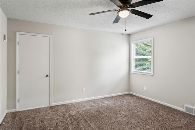 16620 E 36th St, Independence, MO 64055 - empty room featuring carpet, a textured ceiling, and a ceiling fan