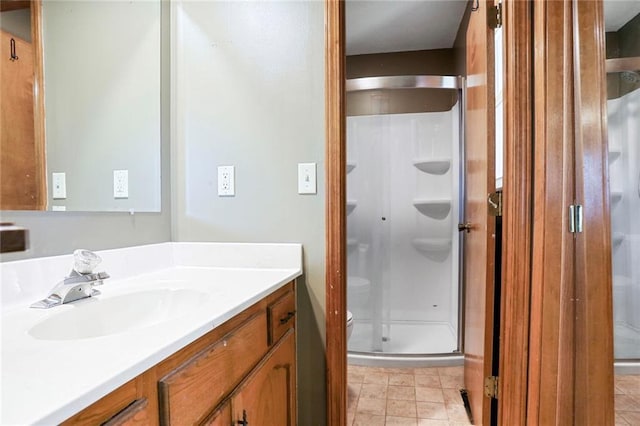 503 SE Brownfield Dr, Lees Summit, MO 64063 - full bathroom with vanity and a stall shower
