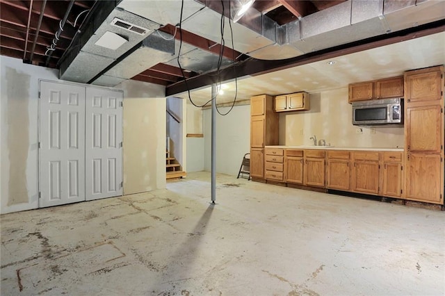 503 SE Brownfield Dr, Lees Summit, MO 64063 - below grade area with stairs