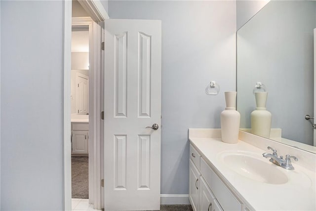 4140 W 131st Ter, Leawood, KS 66209 - bathroom featuring vanity and baseboards