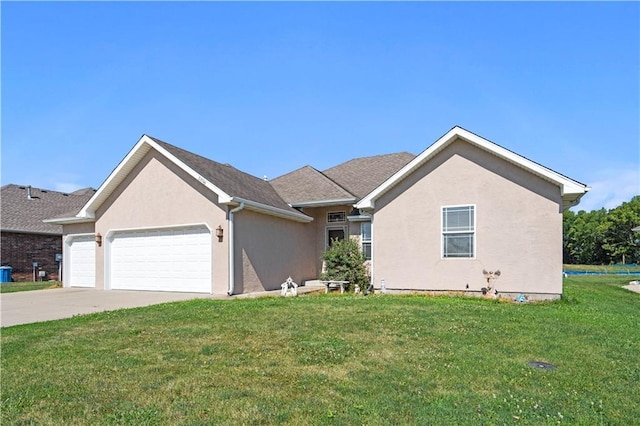21506 Murlo Cir, Peculiar, MO 64078 - single story home featuring an attached garage, a front lawn, driveway, and stucco siding