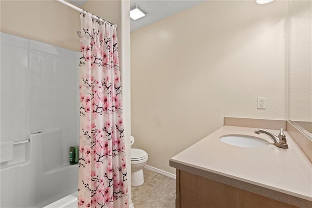 21506 Murlo Cir, Peculiar, MO 64078 - full bathroom featuring vanity, tile patterned flooring, and shower / bath combo