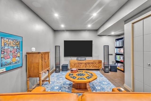 2400 Forest Ave, Kansas City, MO 64108 - living room featuring recessed lighting and baseboards