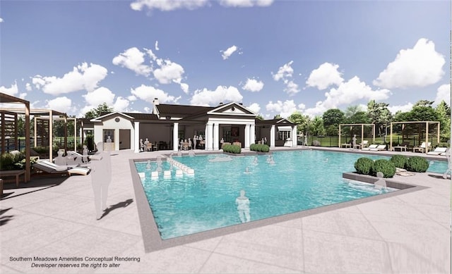 18608 Mohawk Ln, Overland Park, KS 66085 - community pool featuring a patio area