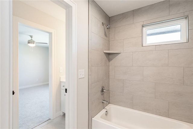 3361 W 187th St, Overland Park, KS 66085 - full bathroom with washtub / shower combination and baseboards