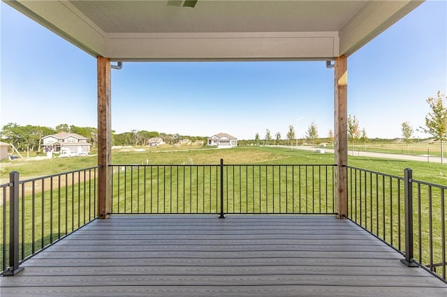 3361 W 187th St, Overland Park, KS 66085 - wooden terrace with a lawn