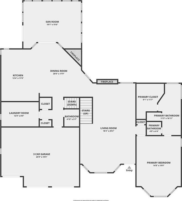 24445 E Truman Rd, Independence, MO 64056 - view of floor plan / room layout