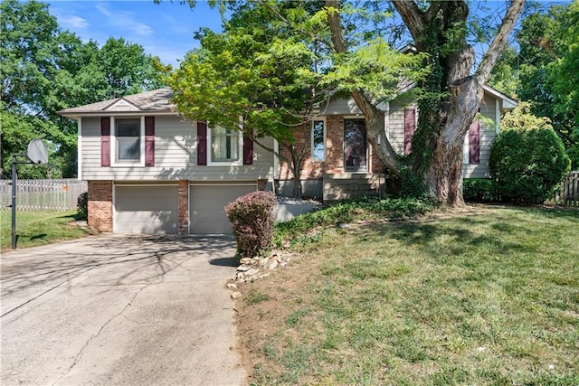 2117 Parker Ct, Blue Springs, MO 64015 - view of front of house with brick siding, driveway, and a garage