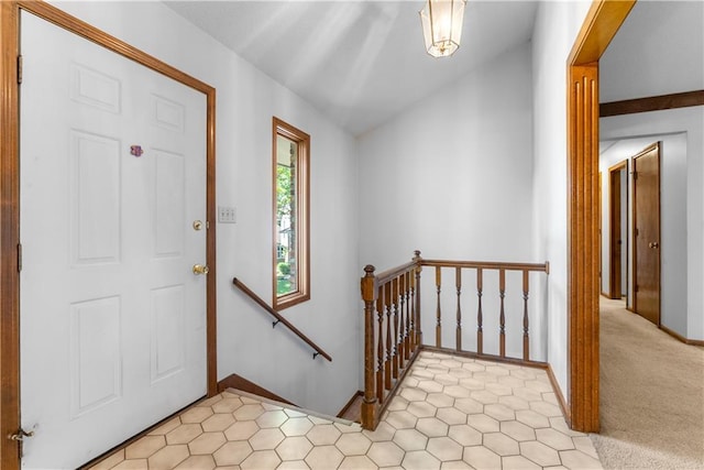 2117 Parker Ct, Blue Springs, MO 64015 - foyer with baseboards and vaulted ceiling