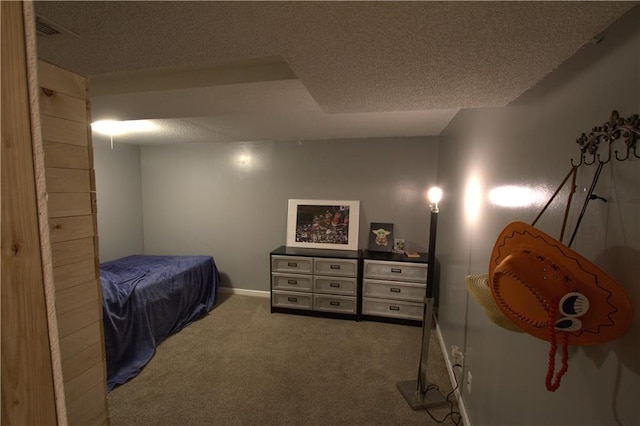 109 SE Rockwood St, Blue Springs, MO 64014 - carpeted bedroom with a textured ceiling and baseboards