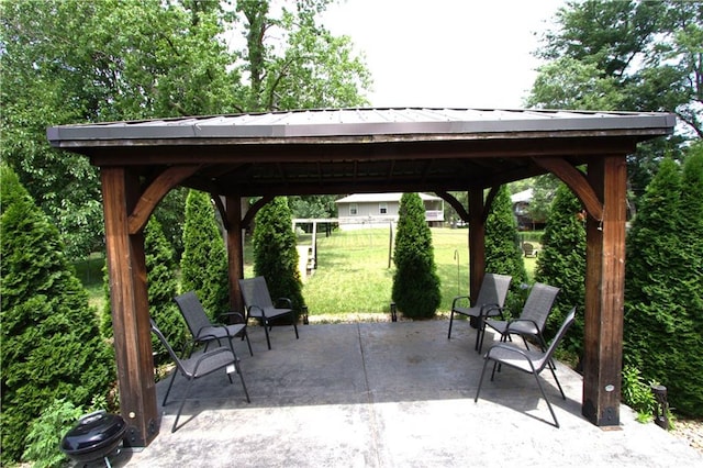 109 SE Rockwood St, Blue Springs, MO 64014 - view of patio with a gazebo
