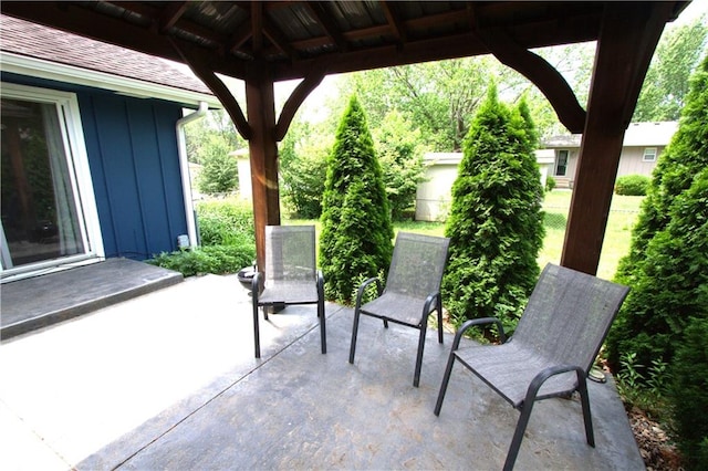 109 SE Rockwood St, Blue Springs, MO 64014 - view of patio / terrace with a gazebo