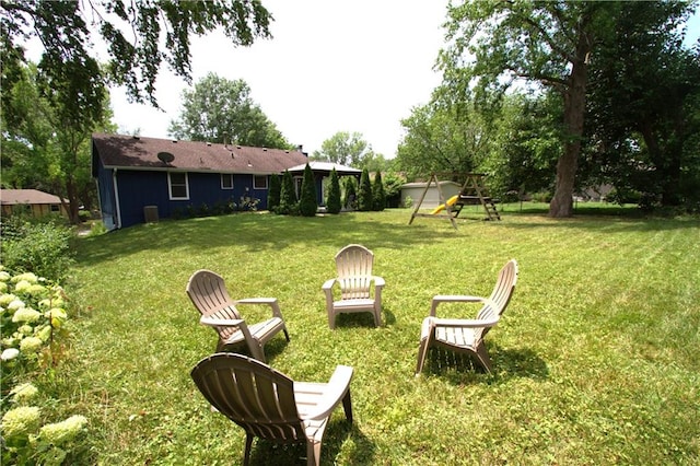 109 SE Rockwood St, Blue Springs, MO 64014 - view of green lawn with a playground and a gazebo
