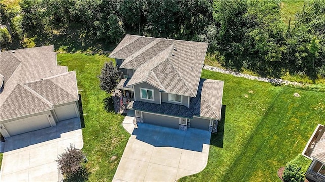 1016 SE Forest Ridge Ct, Blue Springs, MO 64014 - aerial view of property and surrounding area