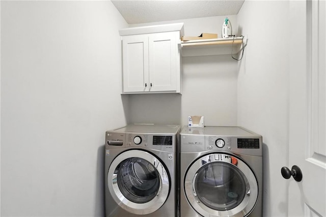 1016 SE Forest Ridge Ct, Blue Springs, MO 64014 - washroom with washer and clothes dryer and cabinet space