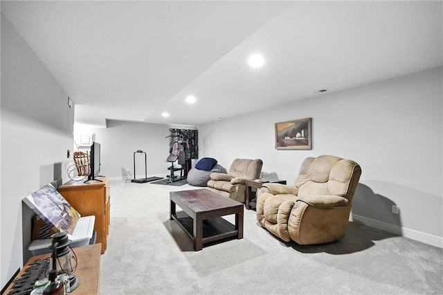 1016 SE Forest Ridge Ct, Blue Springs, MO 64014 - living area featuring carpet and recessed lighting