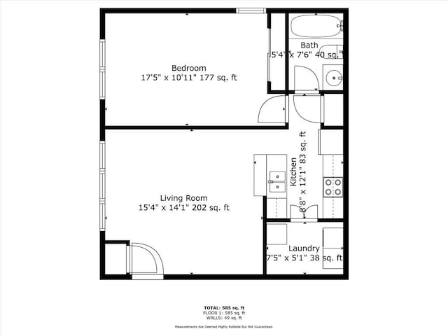 435 W 9th St Unit 204, Kansas City, MO 64105 - view of room layout