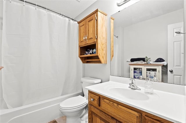 1005 Granada Dr, Raymore, MO 64083 - full bathroom with vanity and shower / bath combo with shower curtain