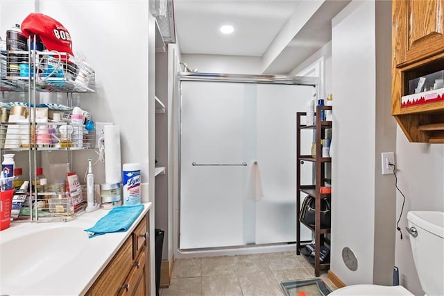 1005 Granada Dr, Raymore, MO 64083 - full bathroom with a shower stall and vanity