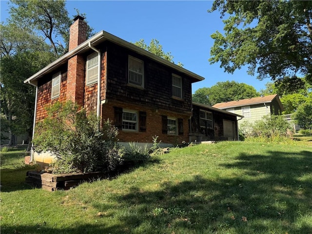 8812 W 72nd St, Overland Park, KS 66204 - back of property featuring a chimney