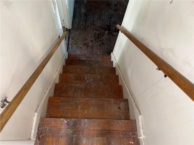 8812 W 72nd St, Overland Park, KS 66204 - stairs with wood-type flooring