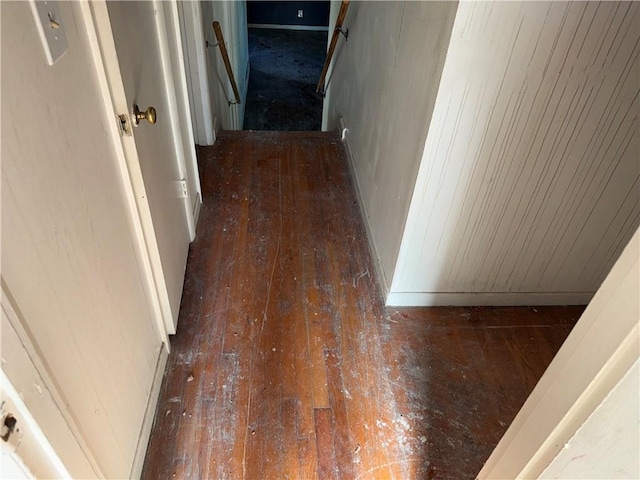 8812 W 72nd St, Overland Park, KS 66204 - hallway with hardwood / wood-style flooring