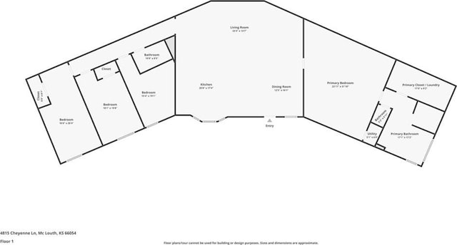 4815 Cheyenne Ln, Mclouth, KS 66054 - view of property floor plan