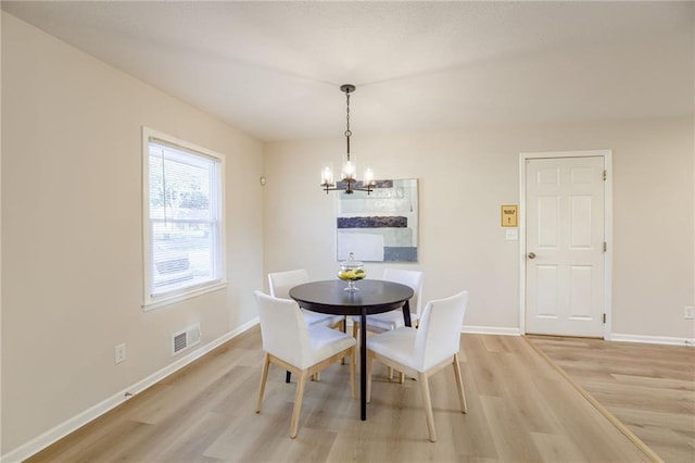 10201 Hillcrest Rd, Kansas City, MO 64134 - dining room with a chandelier and light wood-style floors