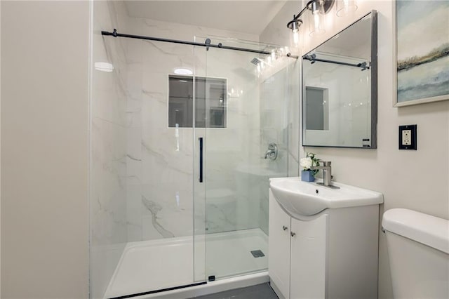 10201 Hillcrest Rd, Kansas City, MO 64134 - bathroom with vanity and a marble finish shower